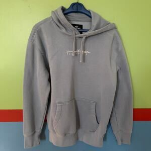 Light blue hollister co hoodie